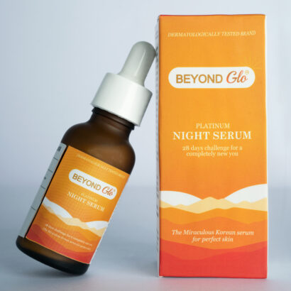 Best Korean skincare for anti-aging, Beyondglo Platinum Face Serum Hydrates, Brightens & Firms skin. Try it now and see results in 2 weeks..